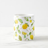 Aquarell-Limonen & Blätter 2 Kaffeetasse (Mittel)