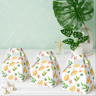 Aquarell-Limonen & Eis am Stiel Geschenkschachtel