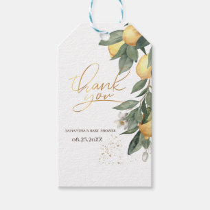 Aquarell-Limonen Grün Geschenkanhänger