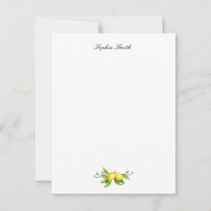 Aquarell-Limonen Personalisierte flache Karte