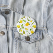 Aquarell-Limonie & Blätter 2 Button (Beispiel)