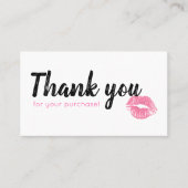 Aquarell Lippies Loyalitäts-Karte Treuekarte (Vorderseite)