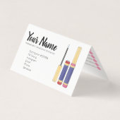 Aquarell Lippies Visitenkarte - Spitzen und Visitenkarten (Rückseite)