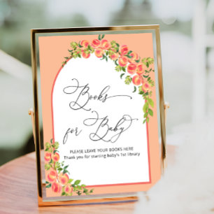 Aquarell Little Peach Books for Baby Poster