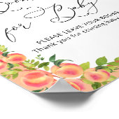 Aquarell Little Peach Books for Baby Poster (Ecke)