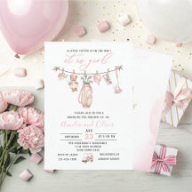 Aquarell Little Putter ist auf dem Weg Baby Shower