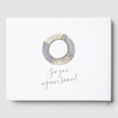 Aquarell Live Preserve Beach House Gästebuch (Rückseite)