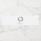 Aquarell Live Preserve Beach House Wasserflaschenetikett (Einzelnes Label)