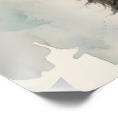 Aquarell Llama 2 Poster (Ecke)