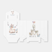 Aquarell Llama-Kinderdusche Geschenkschachtel (Ungefaltet)