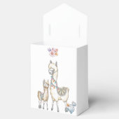 Aquarell Llama-Kinderdusche Geschenkschachtel (Geöffnet)