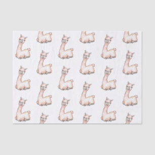 Aquarell Llama-Kinderdusche Seidenpapier
