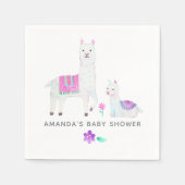 Aquarell Llama-Kinderdusche Serviette (Vorderseite)