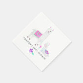 Aquarell Llama-Kinderdusche Serviette (Ecke)