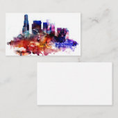 Aquarell Los Angeles Visitenkarte (Vorne/Hinten)