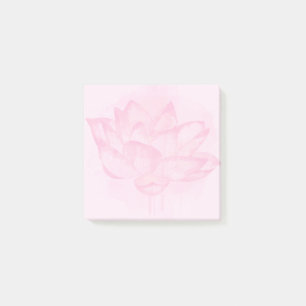 Aquarell Lotus 3x3 Post-it Klebezettel