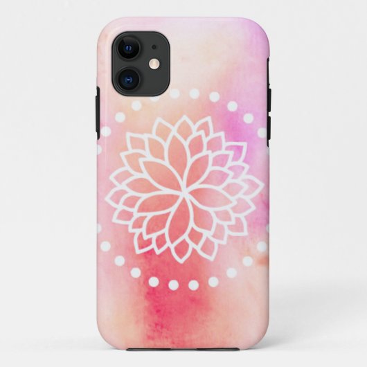 Aquarell-Lotus iPhone 5/5s Fall Case-Mate iPhone Hülle (Rückseite)