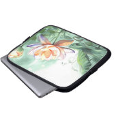 Aquarell-Lotus Laptopschutzhülle (Vorne Knopf)