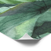 Aquarell-Lotus Poster (Ecke)