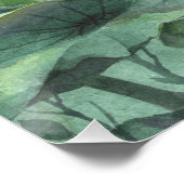 Aquarell-Lotus Poster (Ecke)