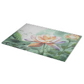 Aquarell-Lotus Schneidebrett (Ecke)