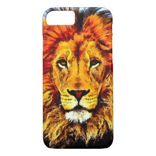 Aquarell-Löwe-Kopf iPhone 7 Fall Case-Mate iPhone Hülle