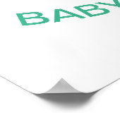 Aquarell Löwenjunge Babydusche Poster (Ecke)