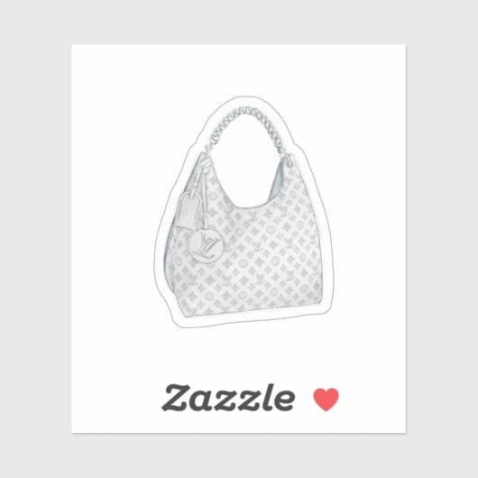 Aquarell LV Monogram Handbag Handtasche Aufkleber (Blatt)