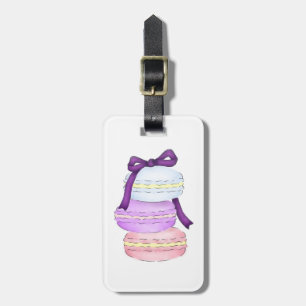 Aquarell Macaron Stapel-Gepäckanhänger Gepäckanhänger