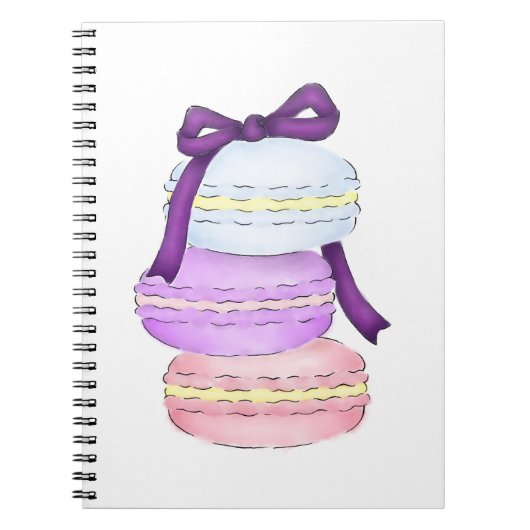 Aquarell Macaron Stapel-Notizbuch Notizblock (Vorderseite)