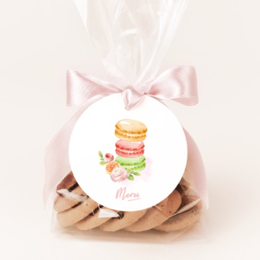 Aquarell Macaroons Baby Shower Tags Geschenkanhänger