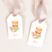 Aquarell Macaroons Babydusche Geschenkanhänger
