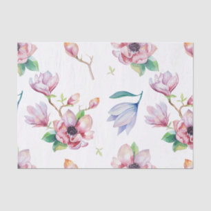 Aquarell-Magnolie Seidenpapier