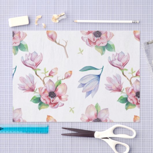 Aquarell-Magnolie Seidenpapier (Handwerk)