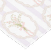 Aquarell-Maiglöckchen-Blumen-Botanik Tischdecke (Schrägansicht)