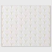 Aquarell-Maiglöckchen-Blumenmuster Geschenkpapier (Flach)
