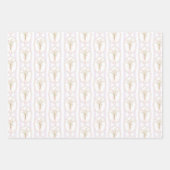 Aquarell-Maiglöckchen-Blumenmuster Geschenkpapier Set (Vorderseite 3)