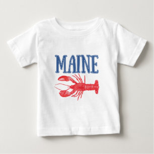 Aquarell Maine Hummer Baby T-shirt