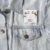 Aquarell-Make-upgesicht Button (Beispiel)