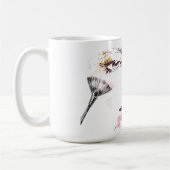 Aquarell-Make-upgesicht Kaffeetasse (Links)