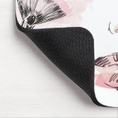 Aquarell-Make-upgesicht Mousepad (Ecke)