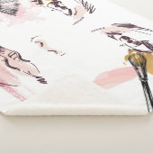 Aquarell-Make-upgesicht Sherpadecke (3/4)
