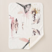 Aquarell-Make-upgesicht Sherpadecke (Vorderseite)