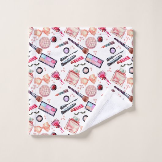 Aquarell-Make-upmuster Badhandtuch Set (Waschlappen)