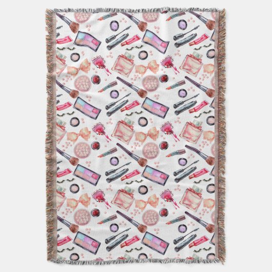 Aquarell-Make-upmuster Decke (Vorderseite Vertikal)