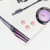 Aquarell-Make-upmuster Fleecedecke (Ecke)