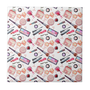 Aquarell-Make-upmuster Fliese