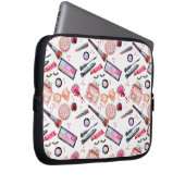 Aquarell-Make-upmuster Laptopschutzhülle (Vorne Rechts)