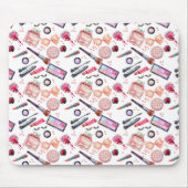 Aquarell-Make-upmuster Mousepad (Vorne)