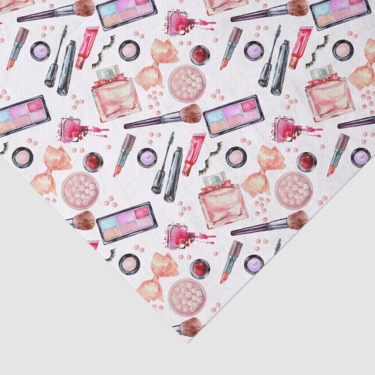 Aquarell-Make-upmuster Seidenpapier (Ausschnitt)